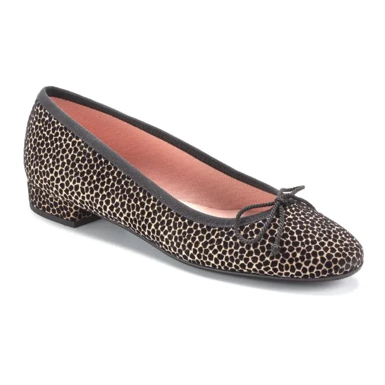 49196 - Leopard Velvet Flats for Teen/Women by Pretty Ballerinas