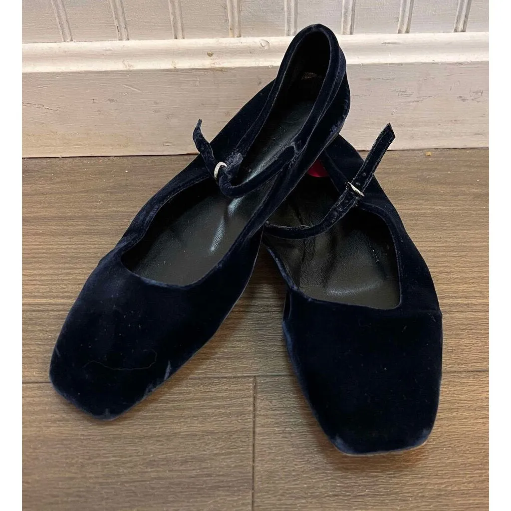 Aeyde Velvet Ballet Flats