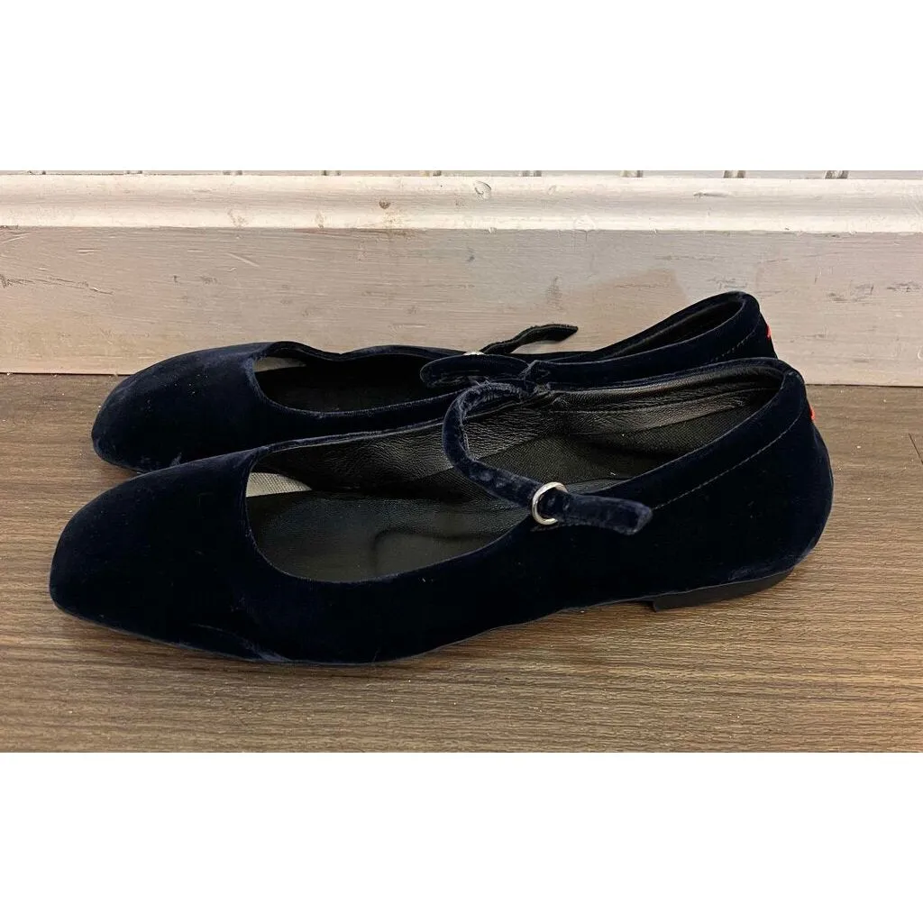 Aeyde Velvet Ballet Flats