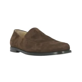 Alessio Brown Suede Loafers