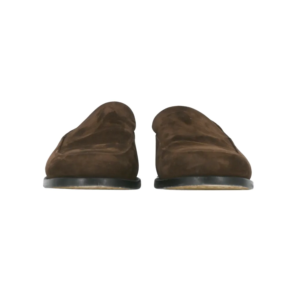 Alessio Brown Suede Loafers