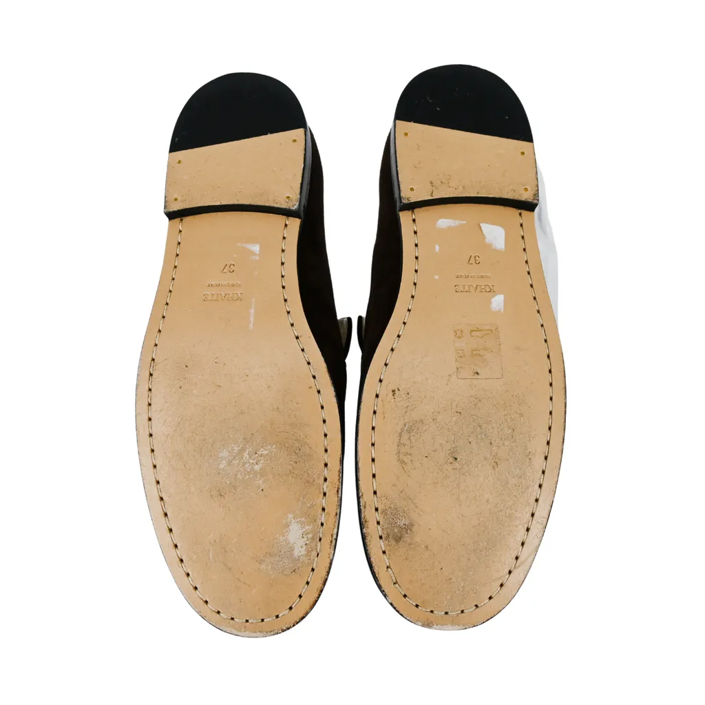 Alessio Brown Suede Loafers