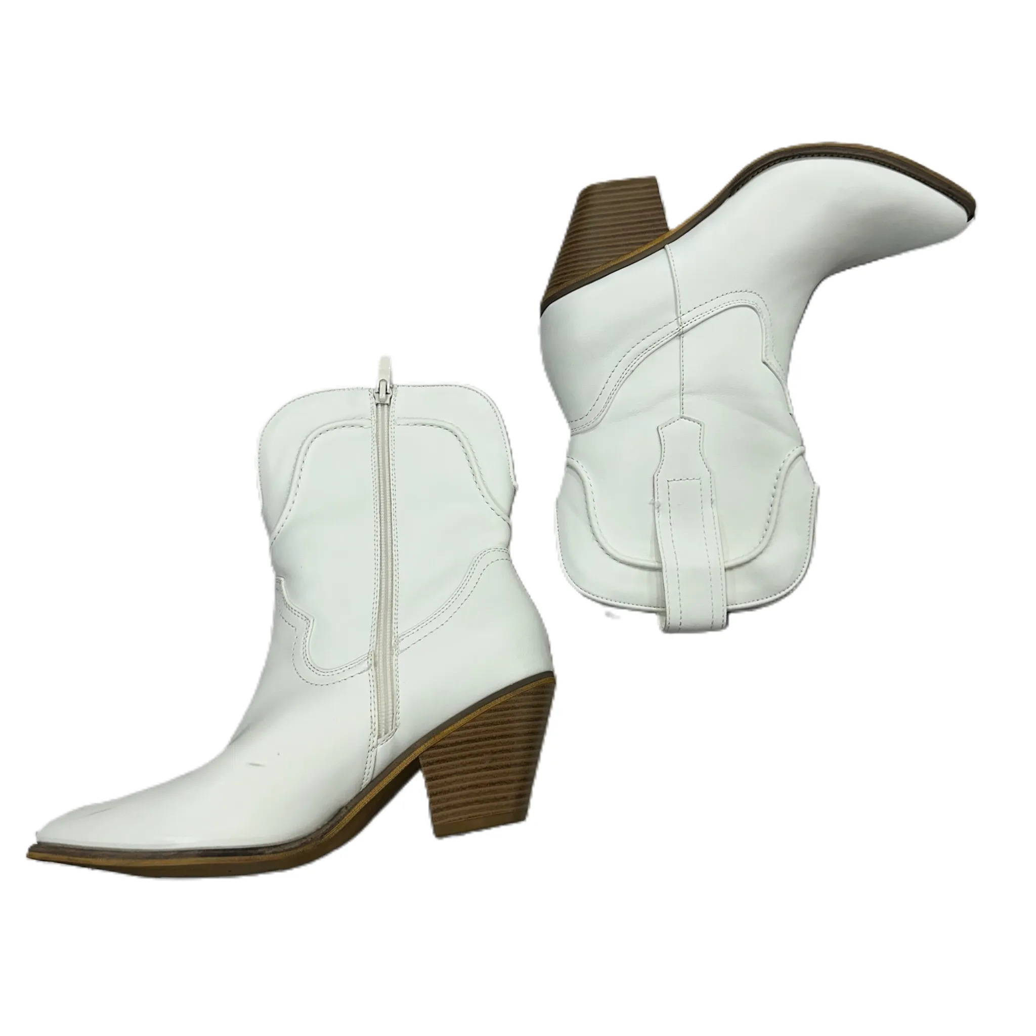 Boots Western By Dream Paris In White, Size: 8.5