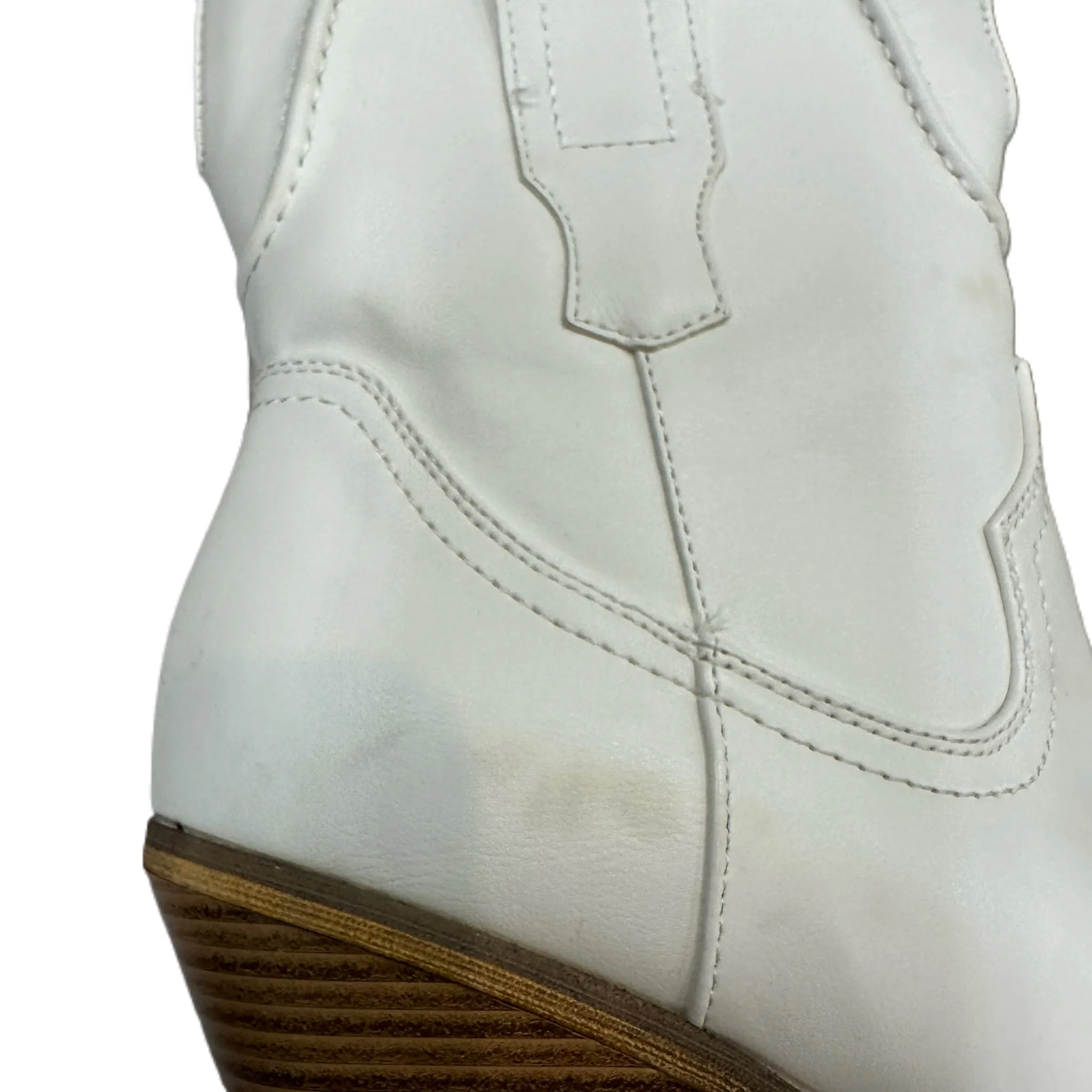 Boots Western By Dream Paris In White, Size: 8.5