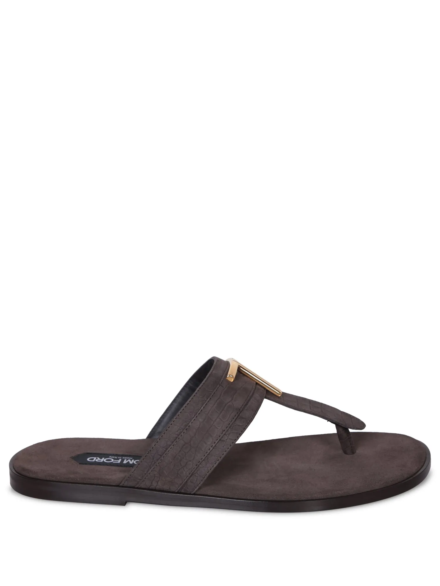 Brighton crododile brown sandals