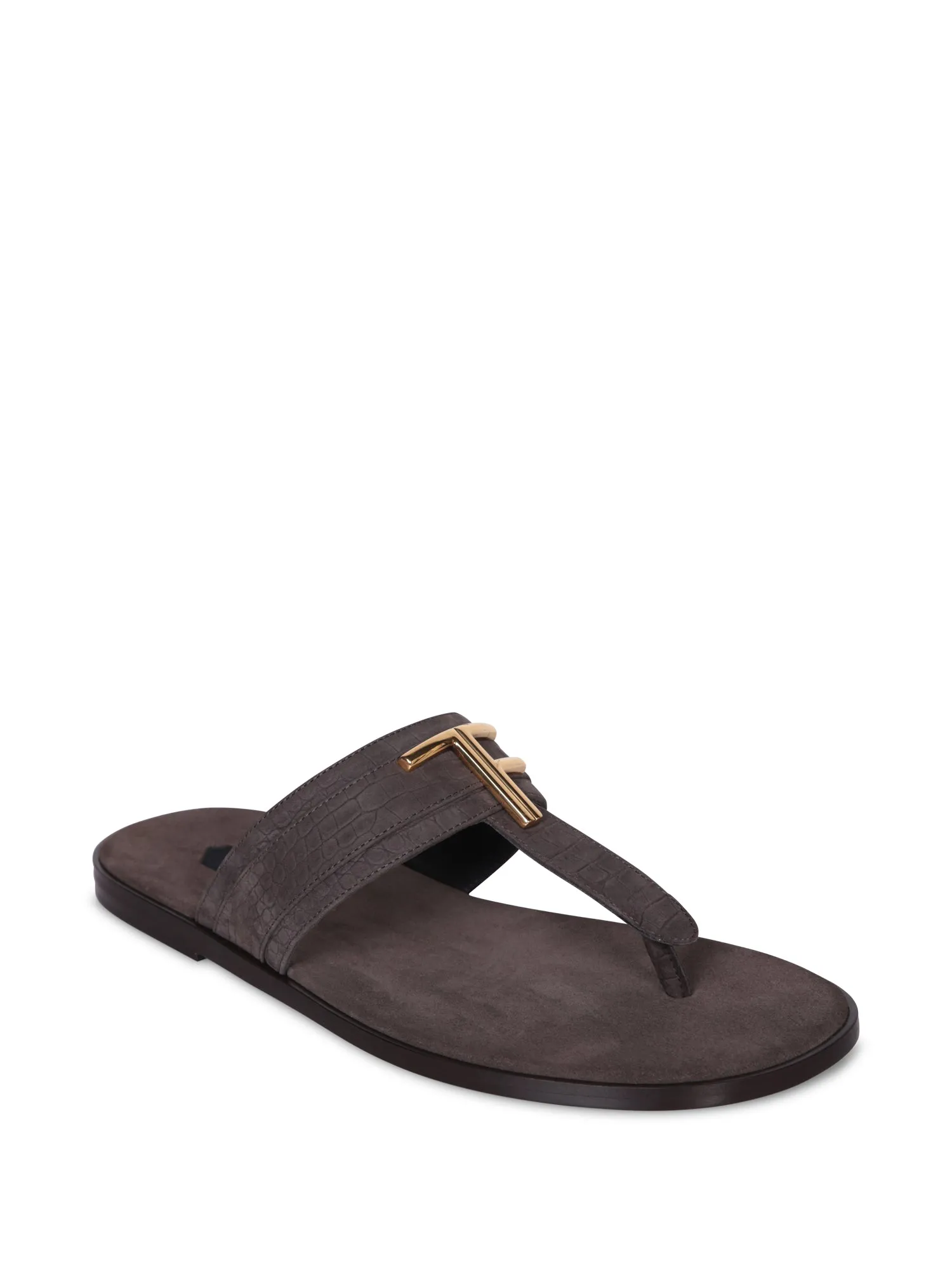 Brighton crododile brown sandals