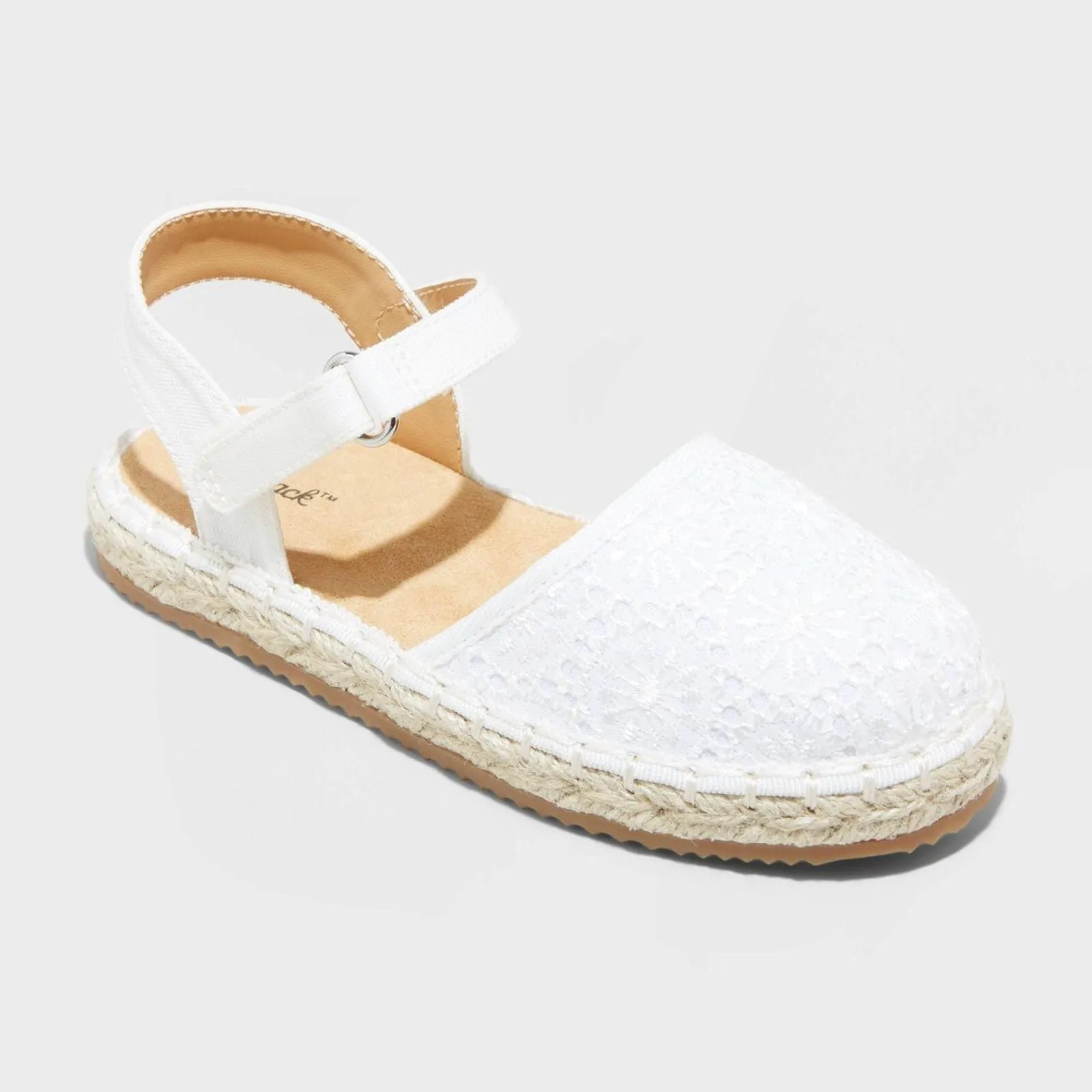 Cat & Jack Toddler Girls Holly Jute Espadrille Sandals 89467088 White 9T