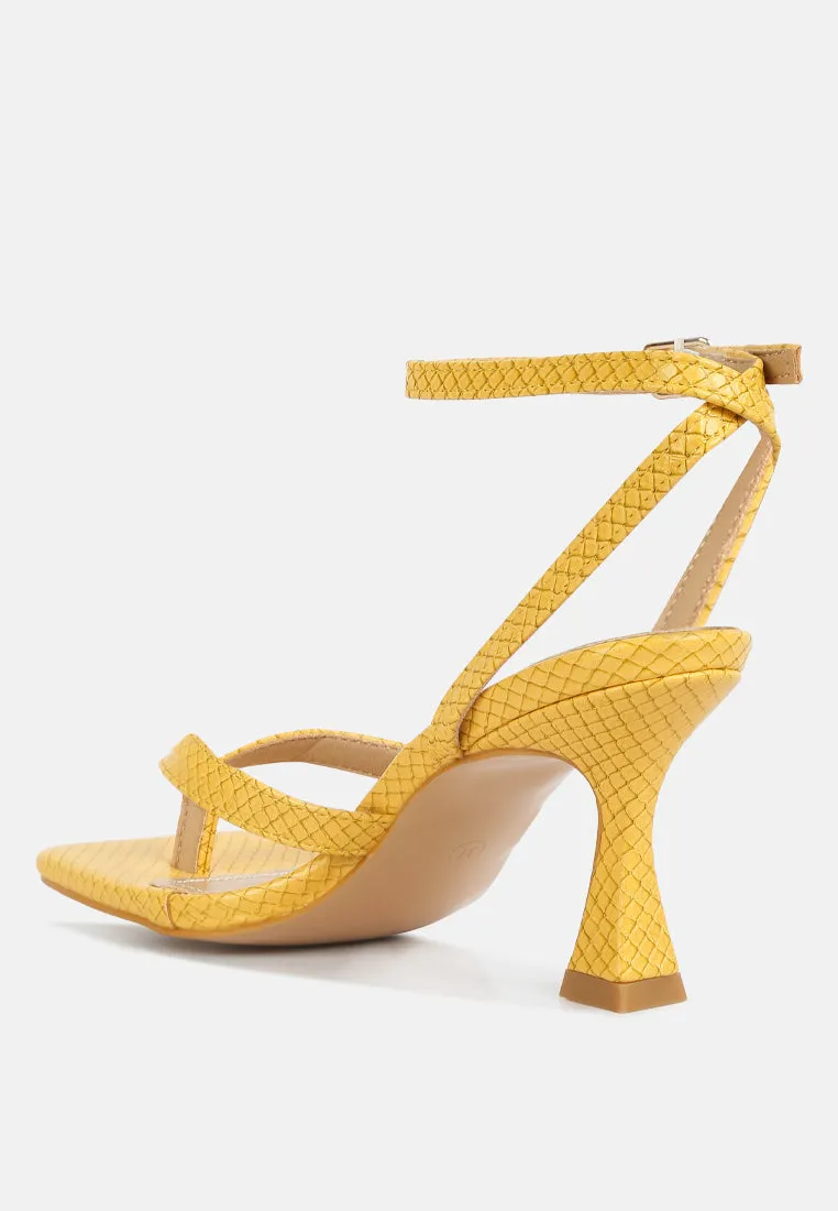 Celty Ankle Strap Spool Heel Sandals