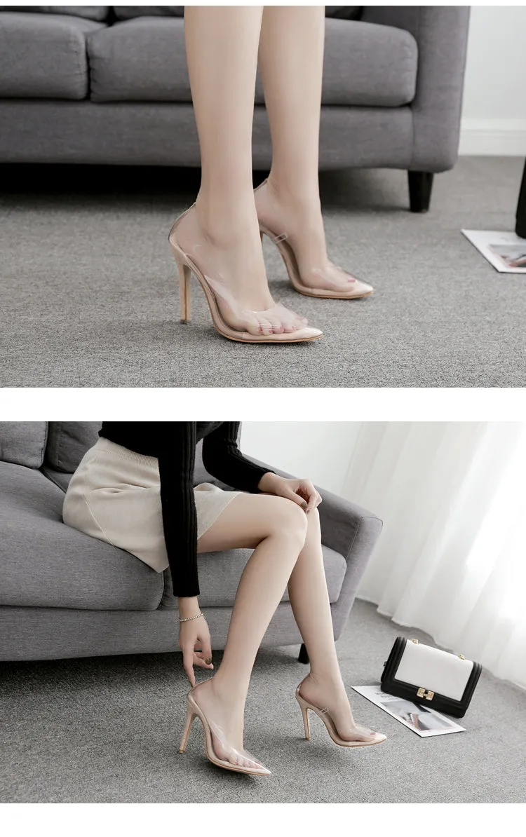 Clear Transparent Pumps