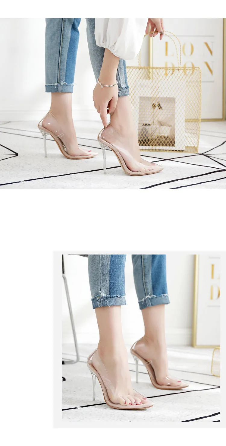 Clear Transparent Pumps