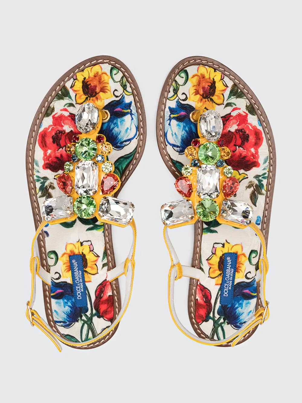 Crystal Embellished Majolica Sandals