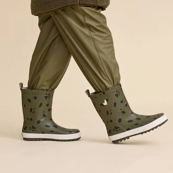 CRYWOLF Rain Boots Khaki Stones