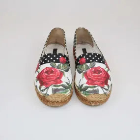 Dolce & Gabbana Multicolor Floral Print Espadrilles Falts