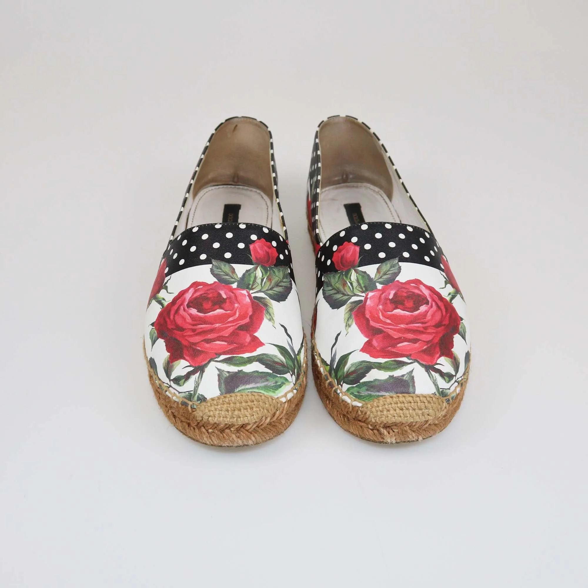 Dolce & Gabbana Multicolor Floral Print Espadrilles Falts