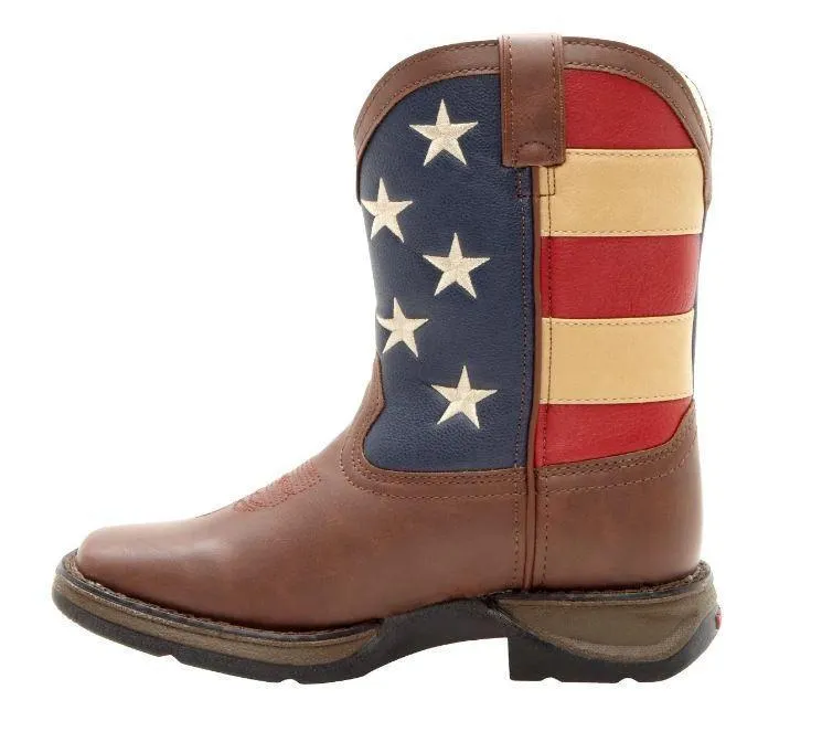 DURANGO LIL' KID'S PATRIOTIC WESTERN FLAG BOOT STYLE BT245