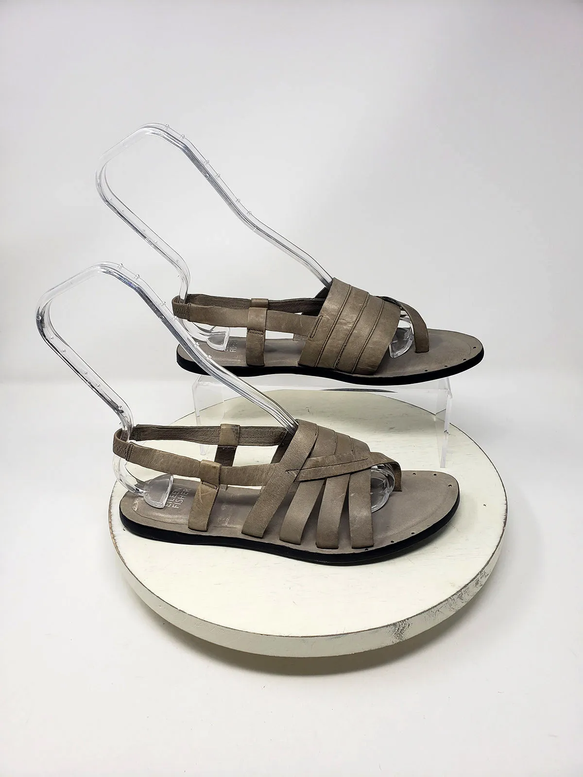 Eileen Fisher Size 8.5 Taupe Sandals NWOB