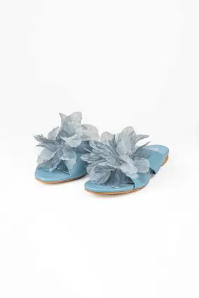 Floral Flats Blue