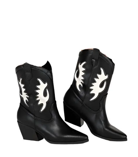 Giga Western High Ankle Boots