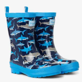 HATLEY Shark School Shiny Rain Boots