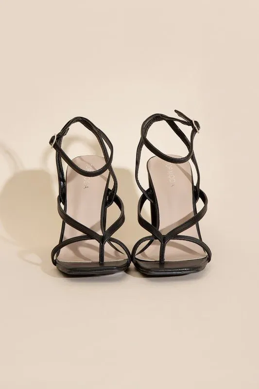 High Heel Thong Sandals