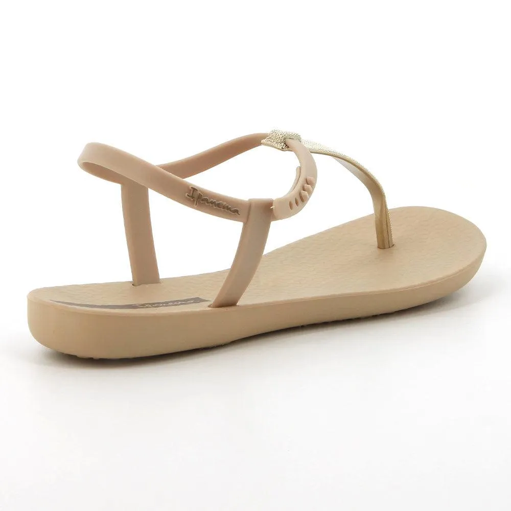 Ipanema Back Strap Sandals With - Beige/Gold