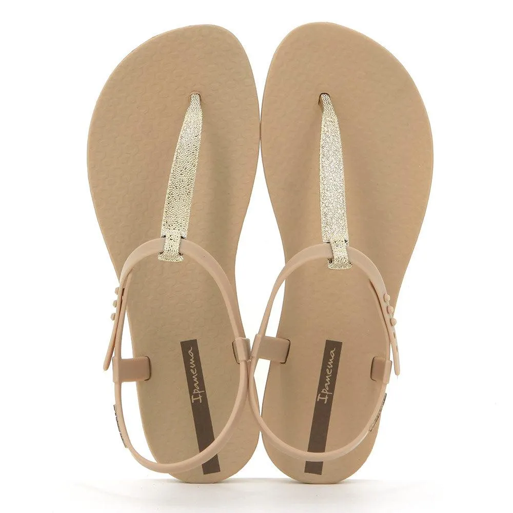 Ipanema Back Strap Sandals With - Beige/Gold