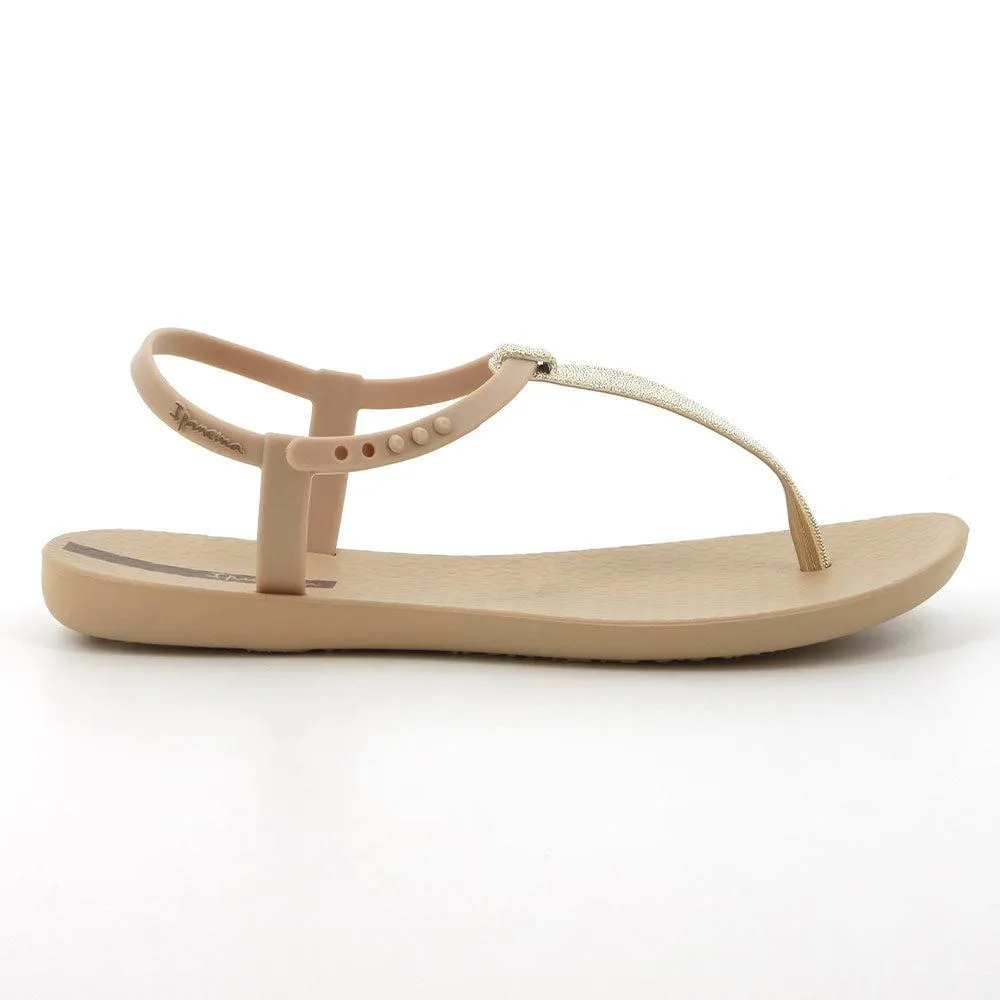 Ipanema Back Strap Sandals With - Beige/Gold