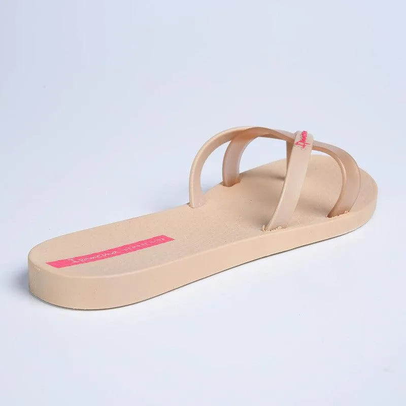 Ipanema Wave Thong Sandals - Beige/Gold