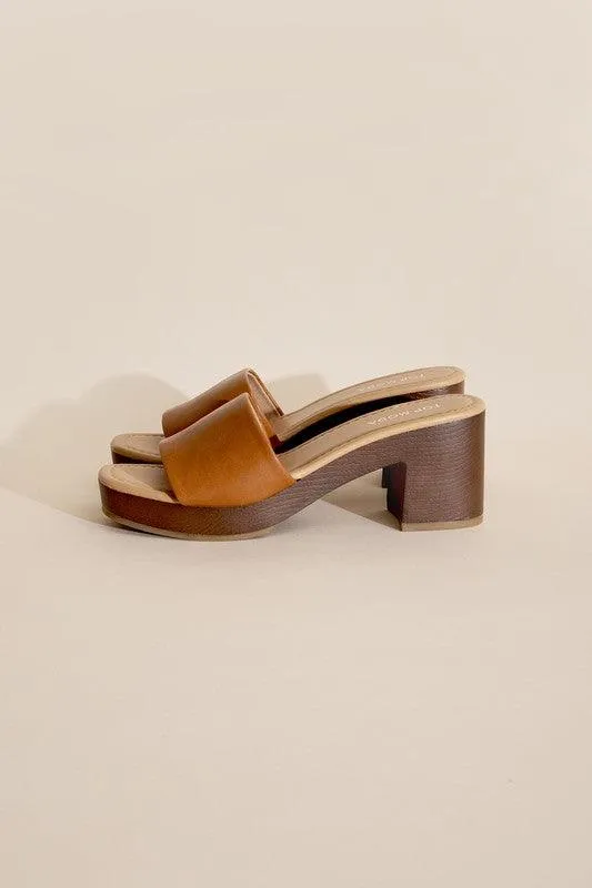 LAUREN-1 SLIDE MULE HEELS