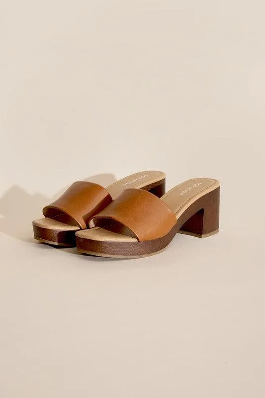 LAUREN-1 SLIDE MULE HEELS