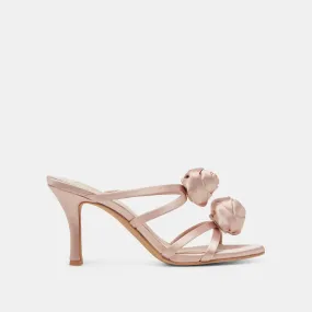 LINZY HEELS LT BLUSH SATIN