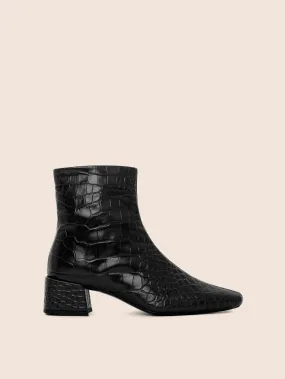 Lisboa Black Croco Boot