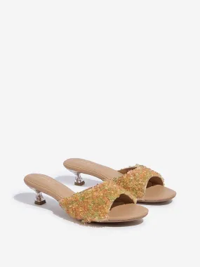 LUNA BLU Multicolour Crystal Embellished Sandals