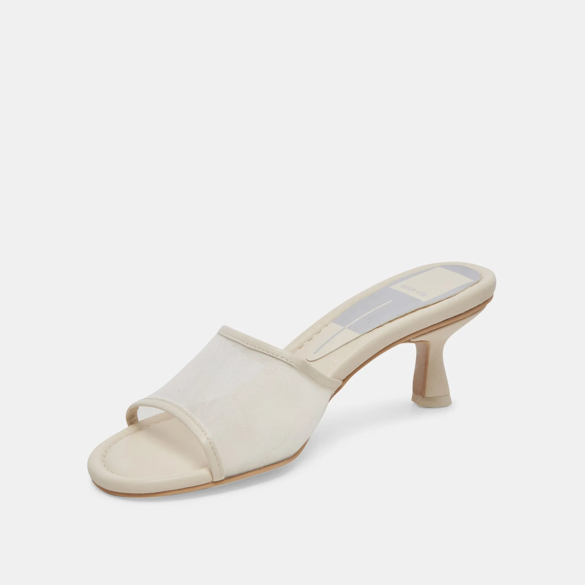 MEEZA HEELS IVORY MESH