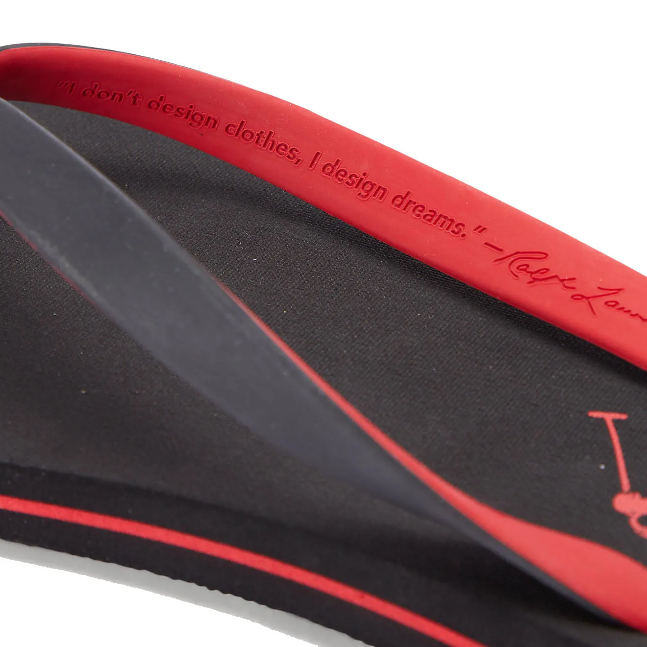 Polo Ralph Lauren Bolt Logo Flip-Flop Black / Red