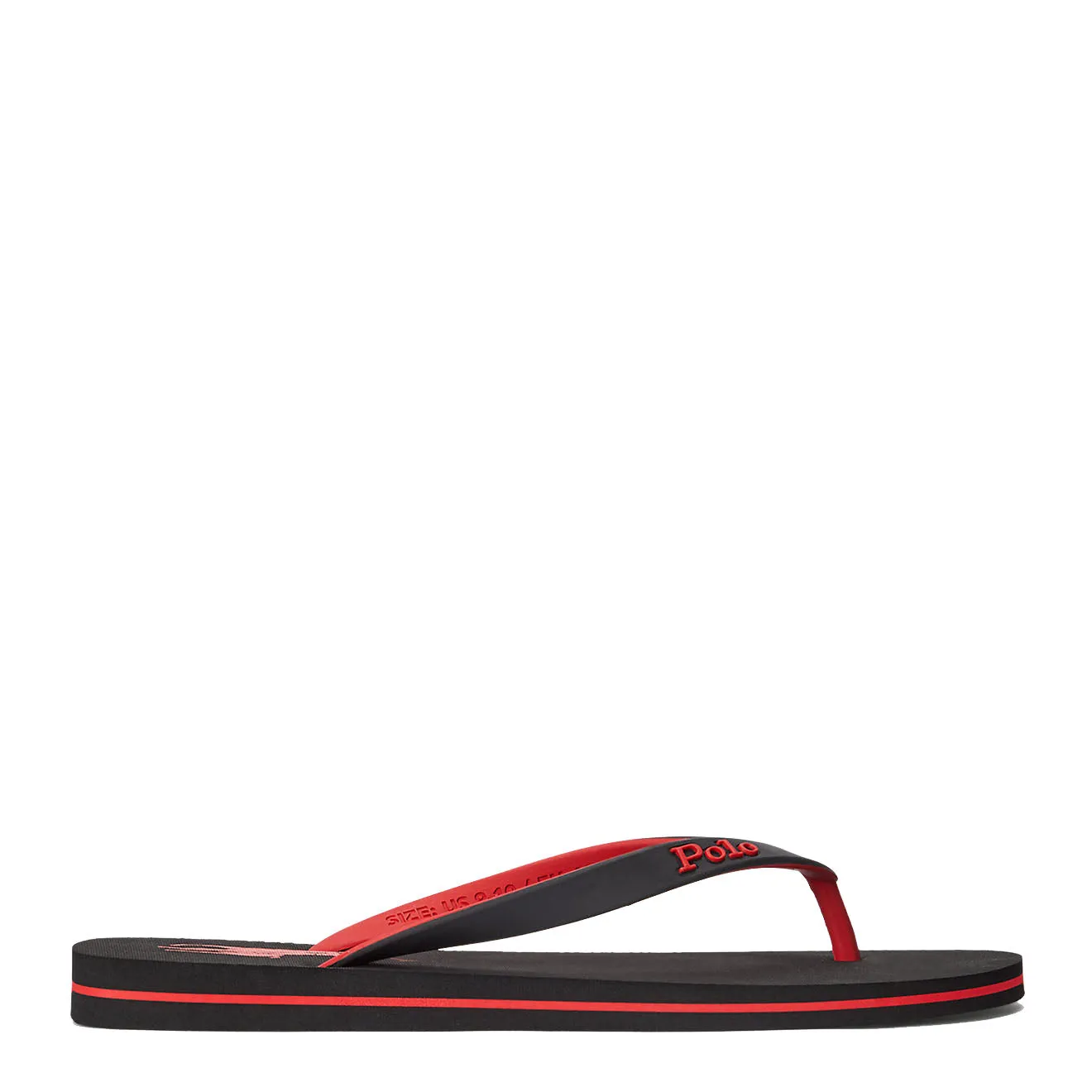 Polo Ralph Lauren Bolt Logo Flip-Flop Black / Red