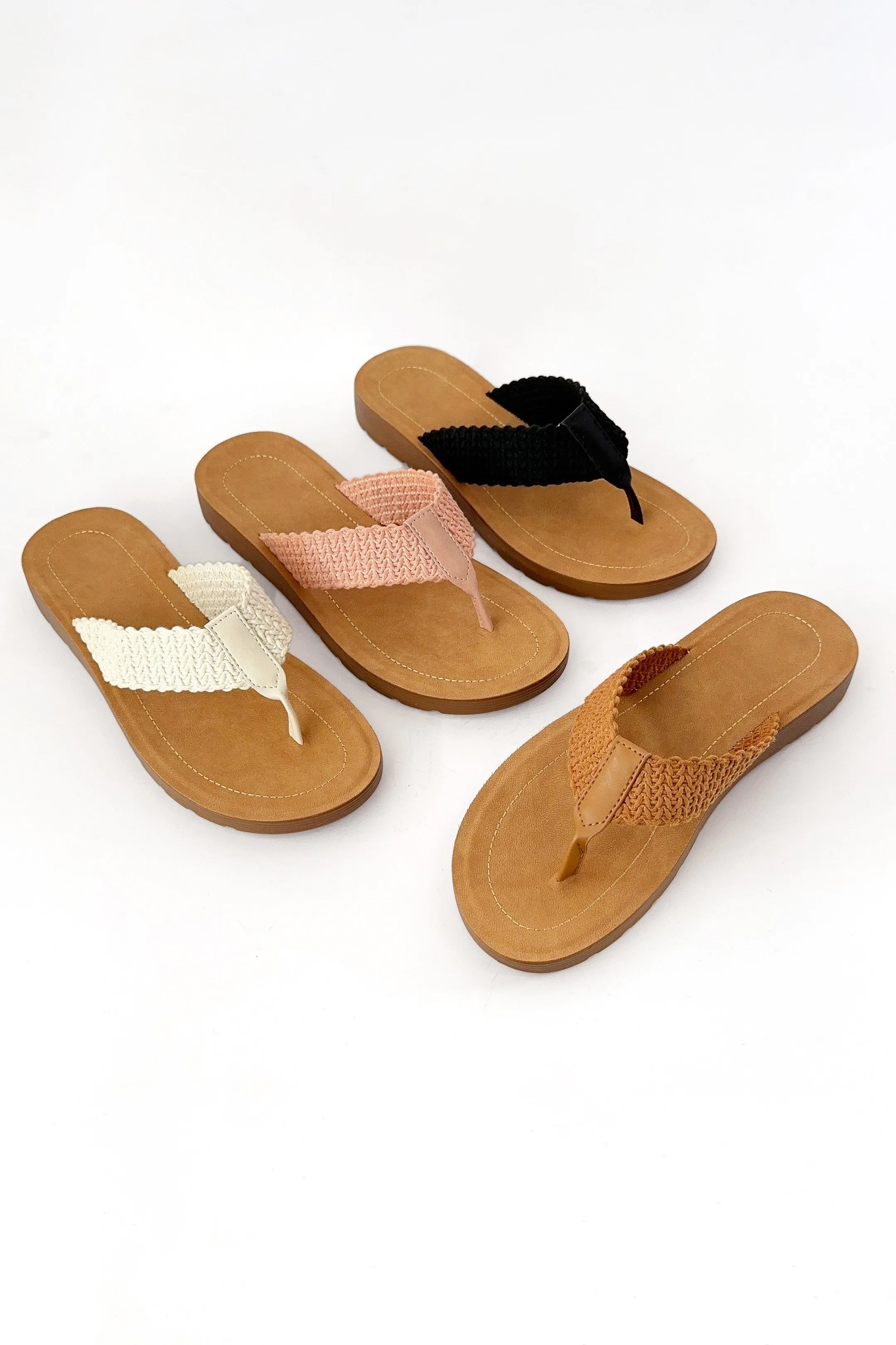 Rebekah Beige Wavy Woven Sandal - Final Sale