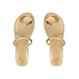 Round Decor Toe Post Thong Sandals.