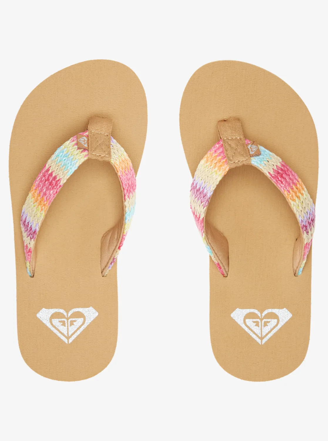 Roxy RG Porto Raffia Sandal-Pink/Raspberry