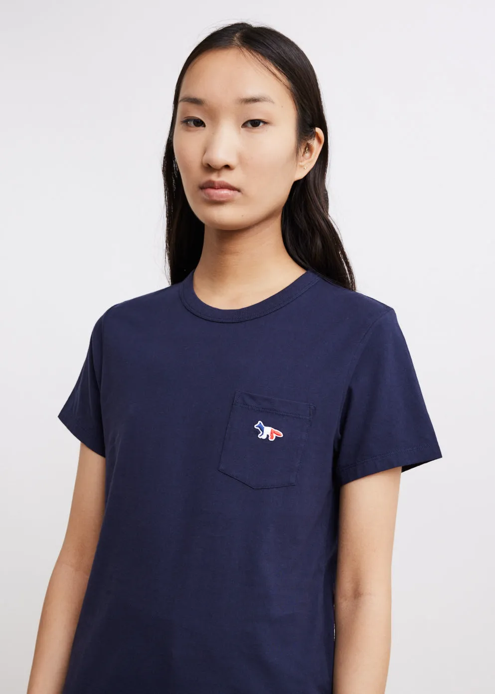 Tricolor Fox Patch Classic Pocket T-Shirt