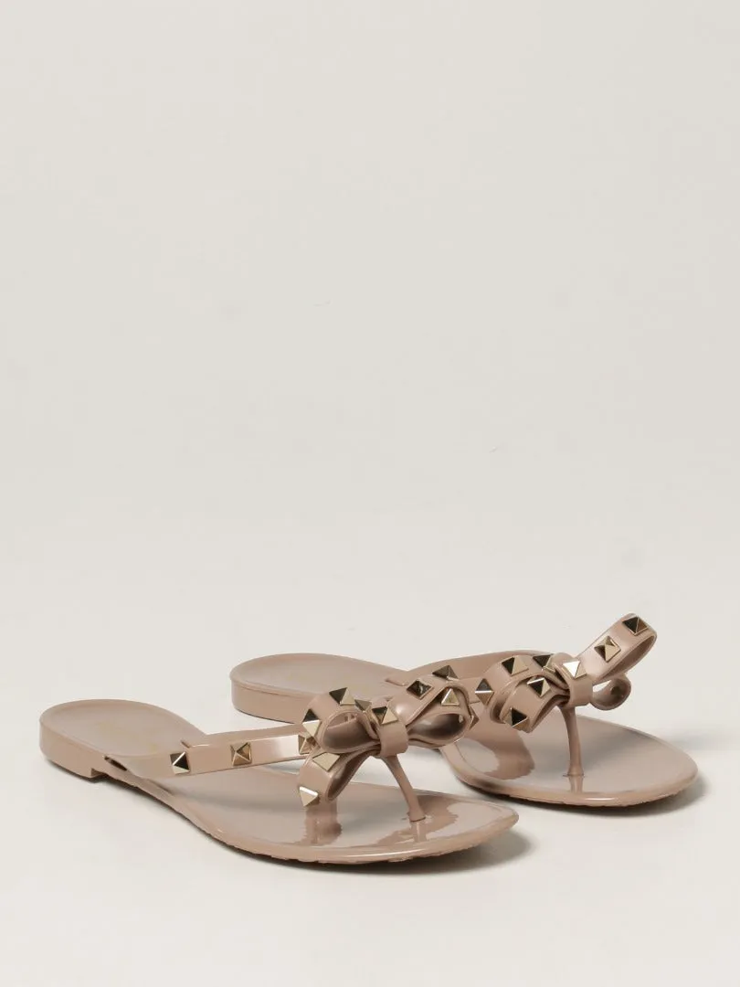 VALENTINO GARAVANI - Rockstud bow sandals