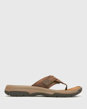 VICTOR Leather Thong Sandals