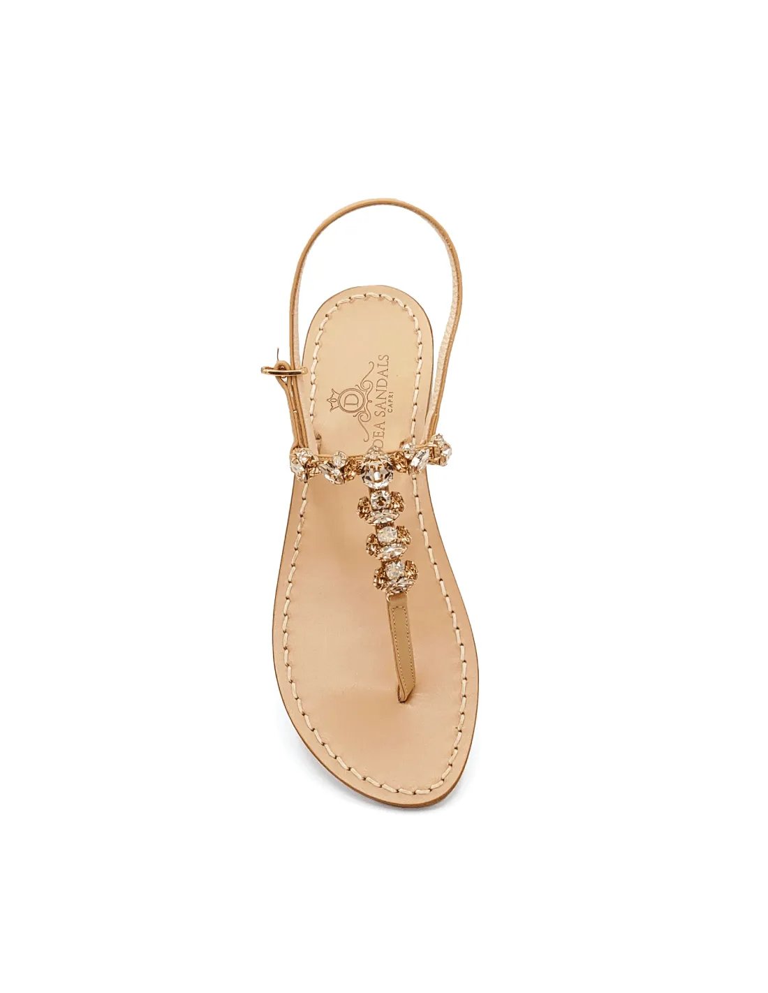 VILLA LYSIS BEIGE JEWEL SANDALS (ART. DS22B)