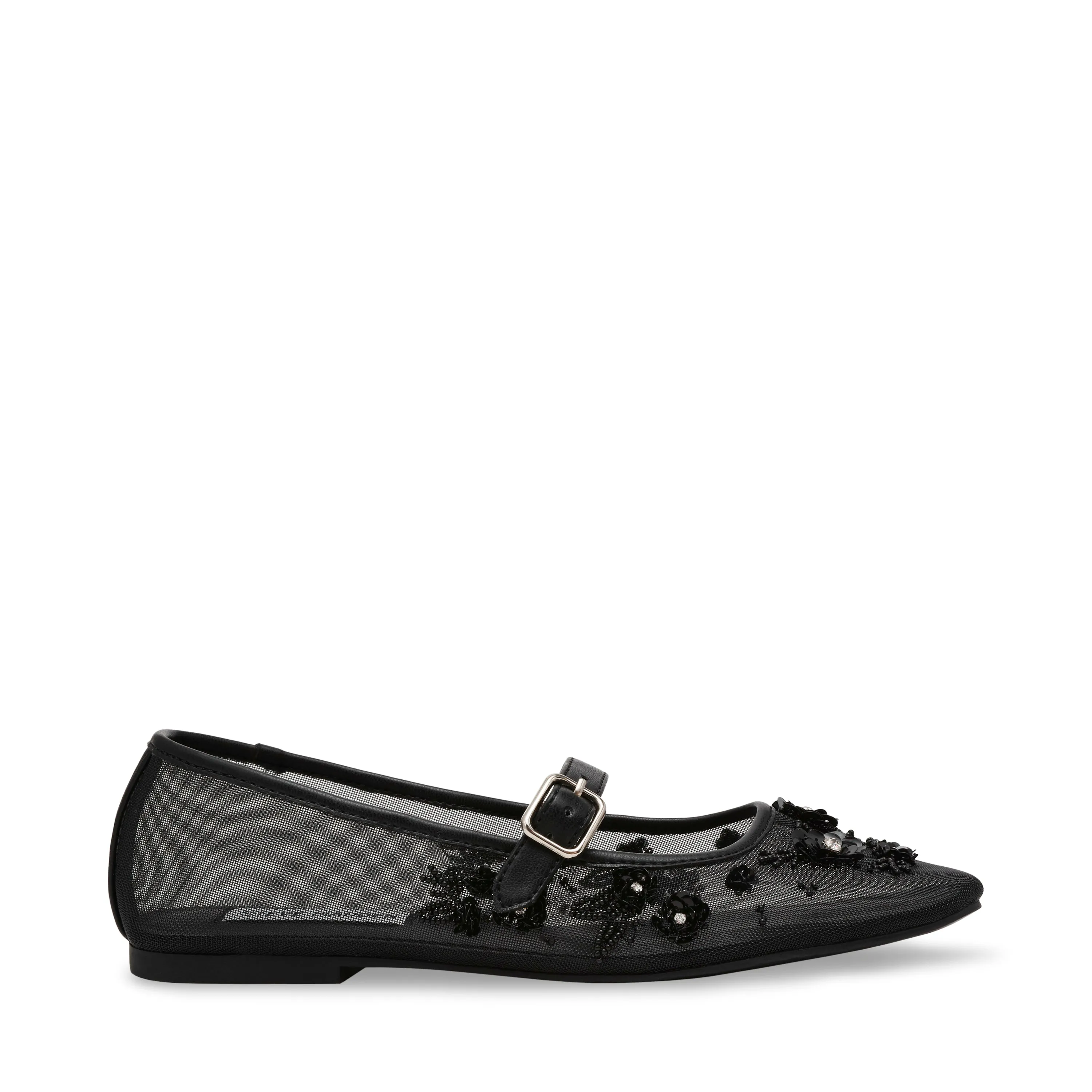 Wildflower Flat Shoe BLACK MESH